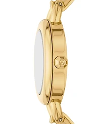 Tory Burch Women's The Kira Gold-Tone Stainless Steel Bangle Bracelet Watch 27mm Gift Set