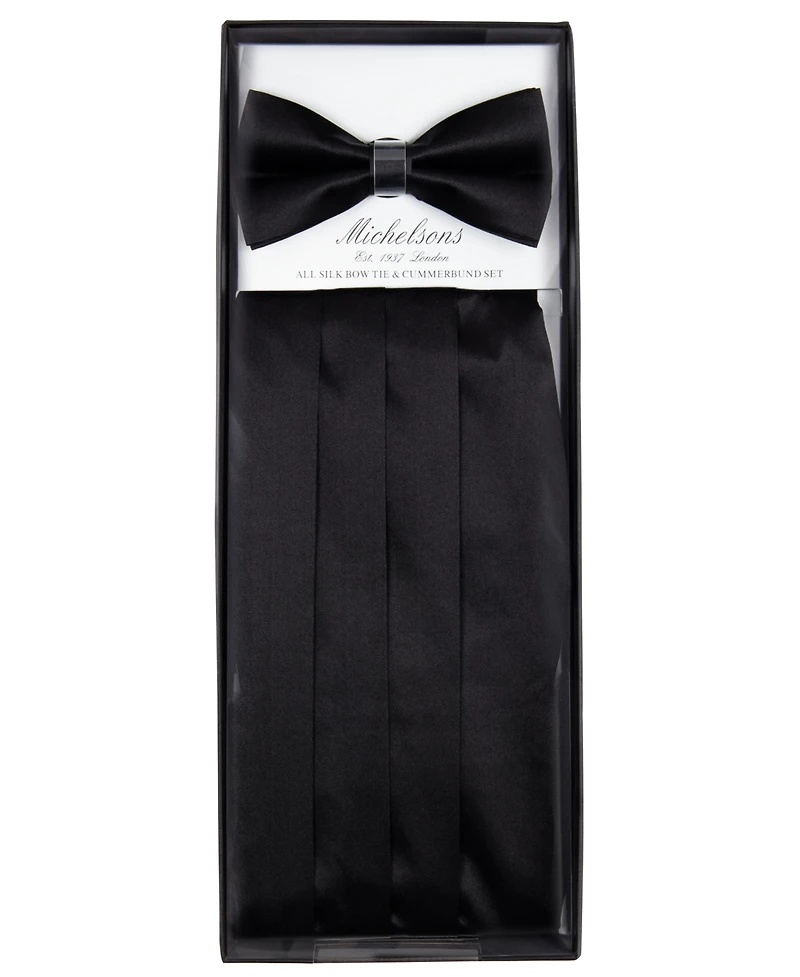 Michelsons of London Bow Tie & Cummerbund Set