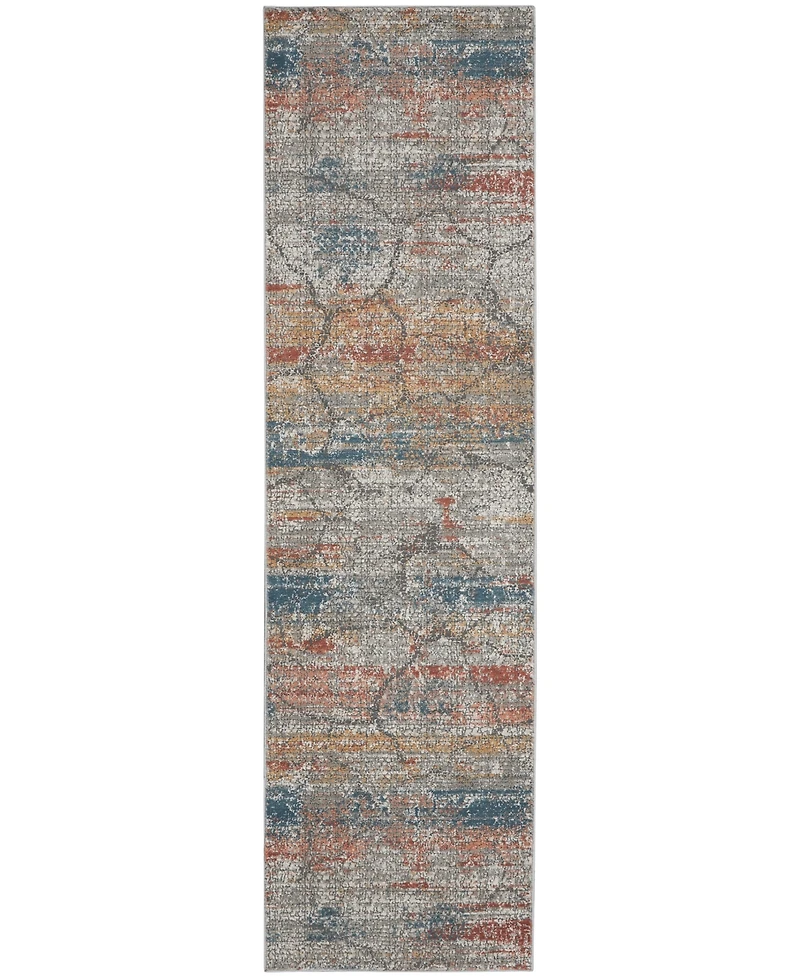 Nourison Home Rustic Textures RUS11 2'2"x7'6" Runner Area Rug