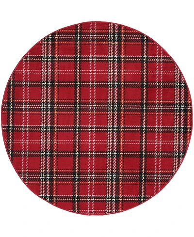 Nourison Home Grafix GRF03 5'3"x5'3" Round Area Rug