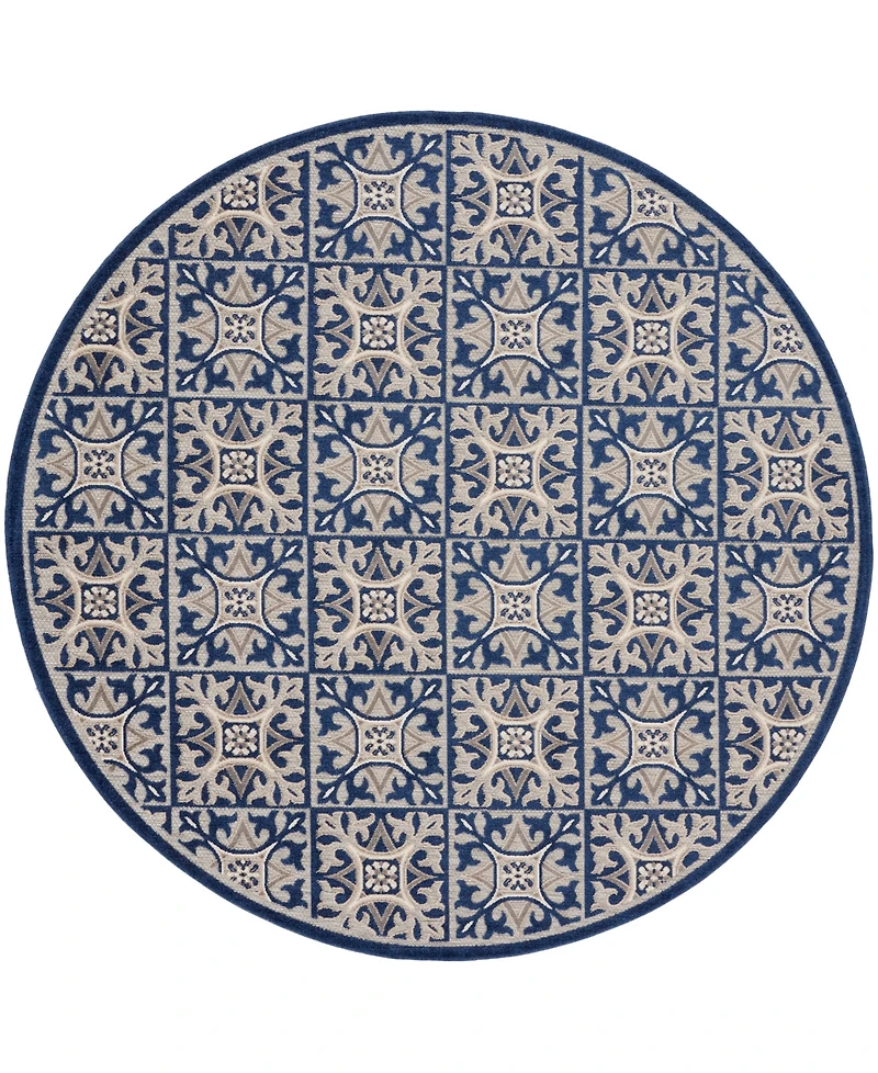 Nourison Home Aloha ALH34 7'10"x7'10" Round Area Rug