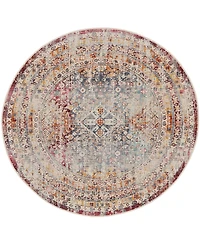 Nourison Home Vintage Kashan VKA09 6'x6' Round Area Rug