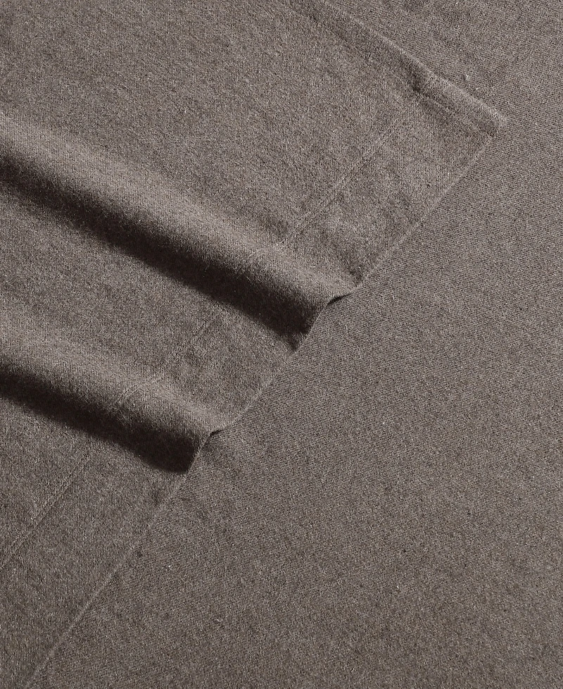 Calvin Klein Melange Cotton Flannel 4 Piece Sheet Set, King