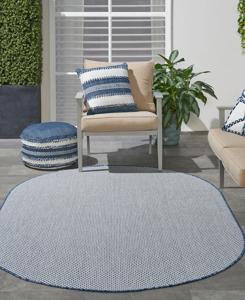 Nourison Home Courtyard COU01 5'x8' Oval Area Rug