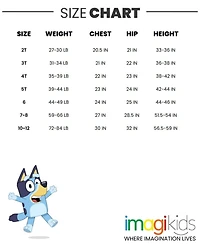 Bluey Little Girls Bingo Fleece Fur Sweatshirt Toddler|Child