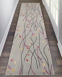 Nourison Home Grafix GRF15 2'3"x12' Runner Area Rug