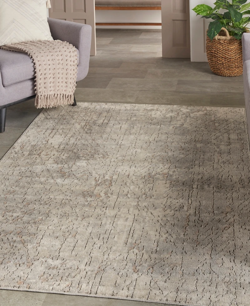 Nourison Home Quarry QUA03 3'9"x5'9" Area Rug