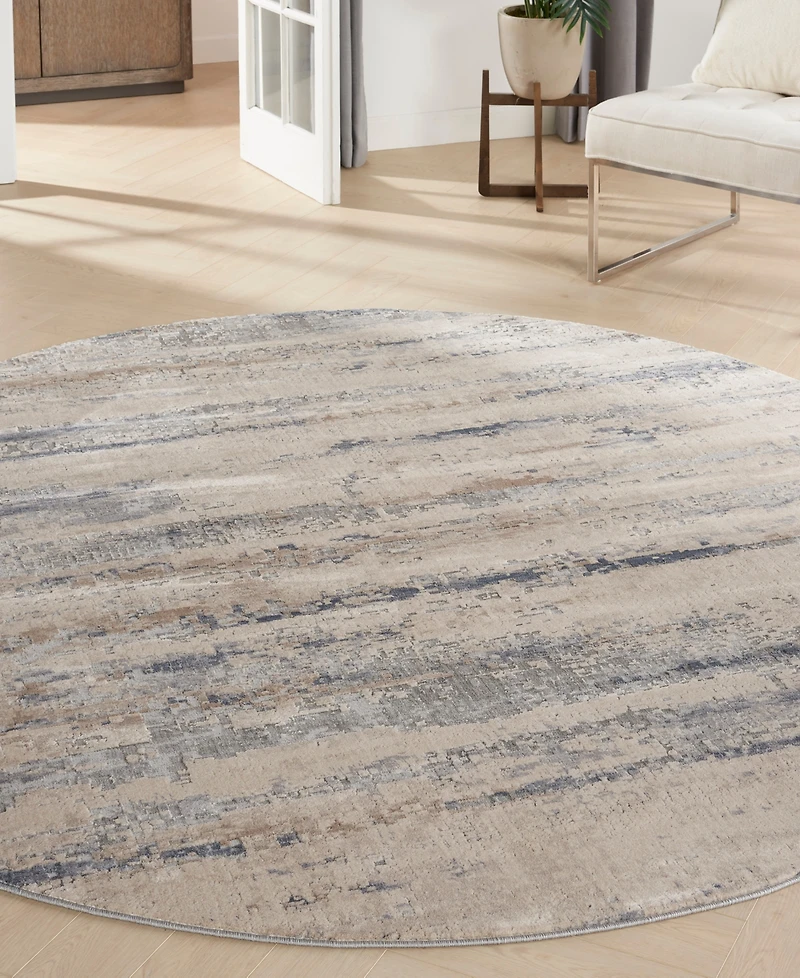 Nourison Home Rustic Textures RUS04 7'10"x7'10" Round Area Rug