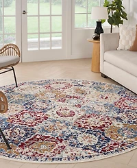 Nourison Home Grafix GRF31 8'x8' Round Area Rug