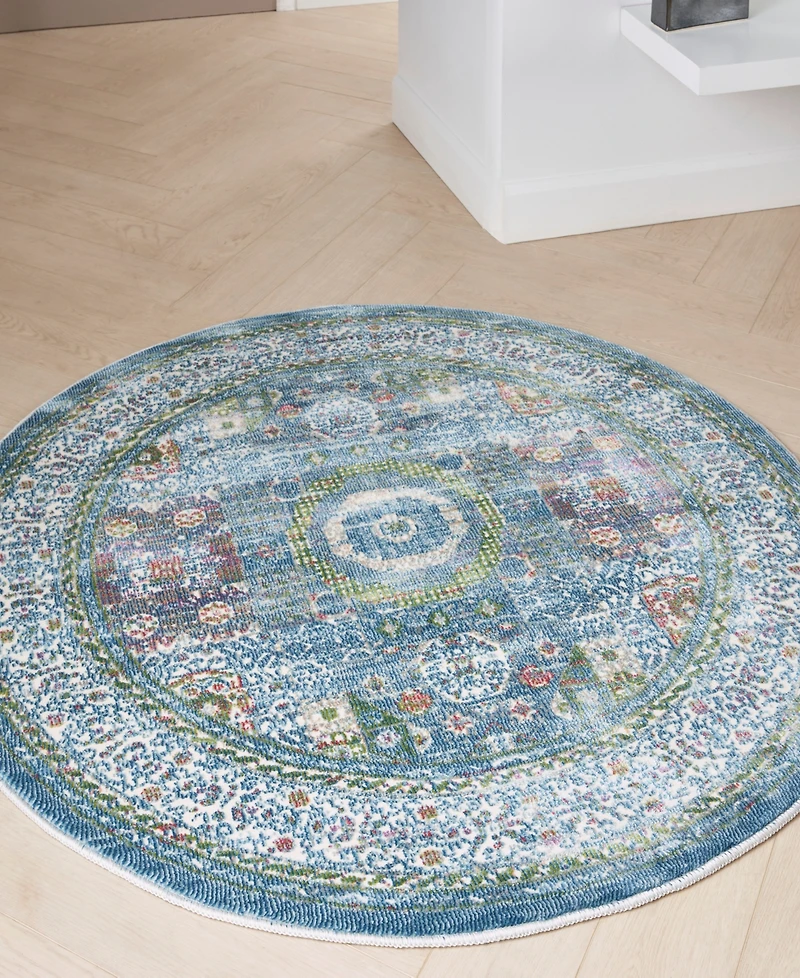 Nourison Home Ankara Global ANR17 4'x4' Round Area Rug
