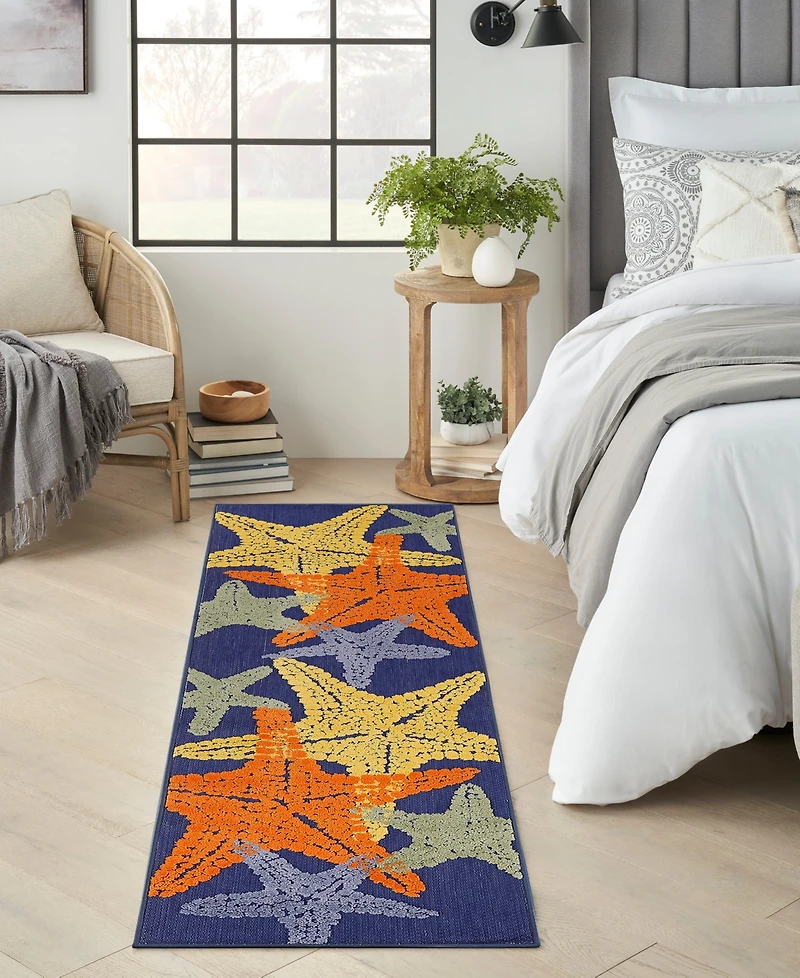 Nourison Home Aloha ALH28 2'3"x8' Runner Area Rug