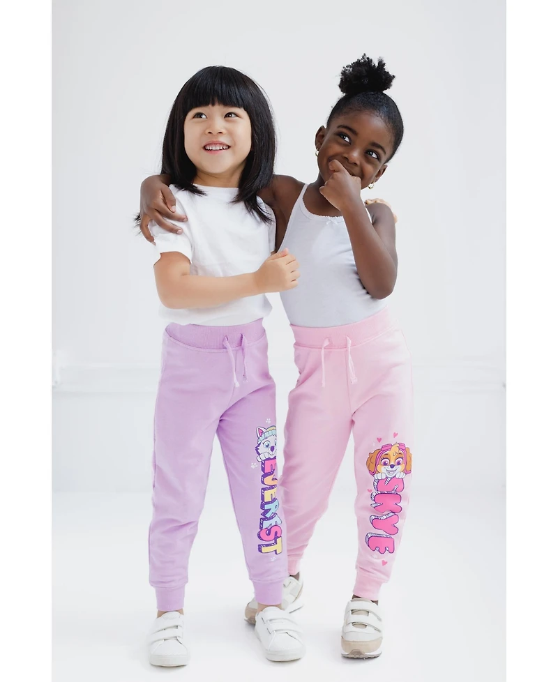 Paw Patrol Toddler Girls Fleece 3 Pack Pants to (2T - 7-8