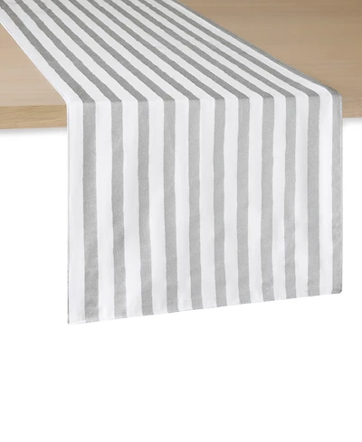 Kate Spade New York Hand Painted Shirting Stripe Table Runner, 15"x 72"