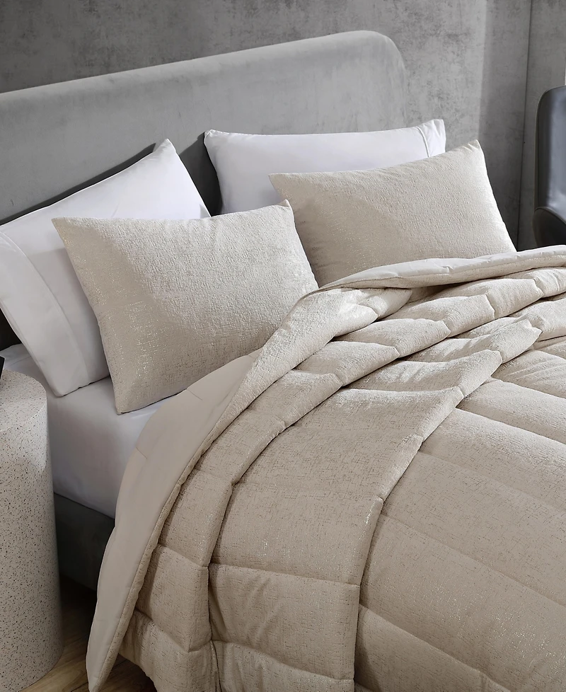 Kenneth Cole New York Banks Velvet 3-Pc. Comforter Set