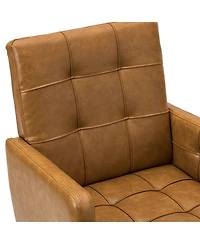 Hulala Home Mid-century Modern Height-Adjustable 360° Swivel Office Chair