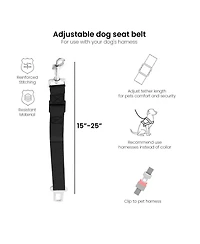 Co-Pilot Dog Seat Belt, Car Harness for Dogs, Adjustable Safety Leash Pet Seatbelt, Durable, Made of Nylon