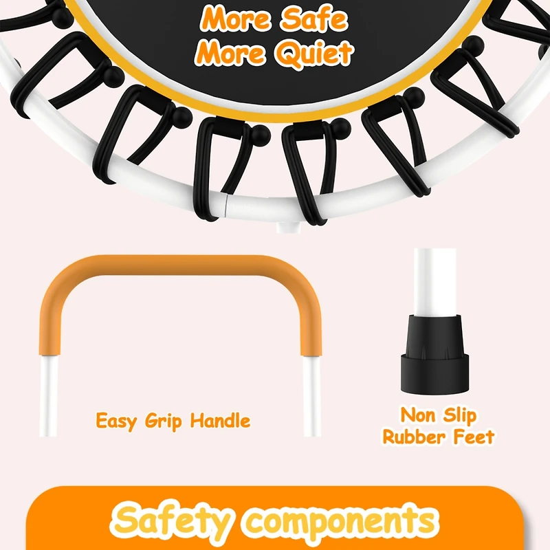 Streamdale Toddler Trampoline with Handle for Ages 1+