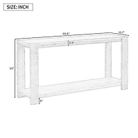 Streamdale Furniture Distinctive Features of a Minimalist Console Table with Bottom Shelf and Four Legs, Suitable for Entryway, Hallway, Living Room,