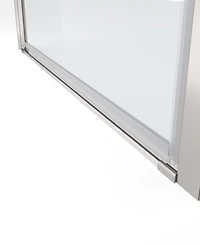 1 3/8" adjustment, universal pivot shower door, with 1/4" tempered glass