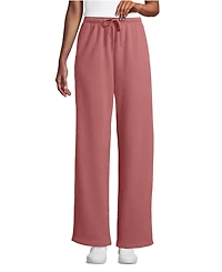 Lands' End Women's Serious Sweats High Rise Relaxed Straight Leg Pants