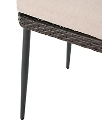 Streamdale Stylish Outdoor Chairs with Faux Wood Legs