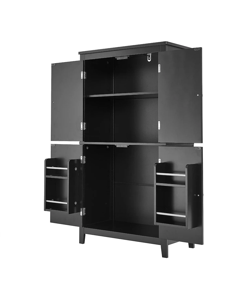 Streamdale Freestanding 4-Door Bathroom Storage Cabinet