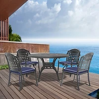 Streamdale 5-Piece Patio Furniture Set with Cushions