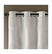 Streamdale Ogee Knitted Jacquard Total Blackout Curtain Panel(Only 1 Pc Panel)