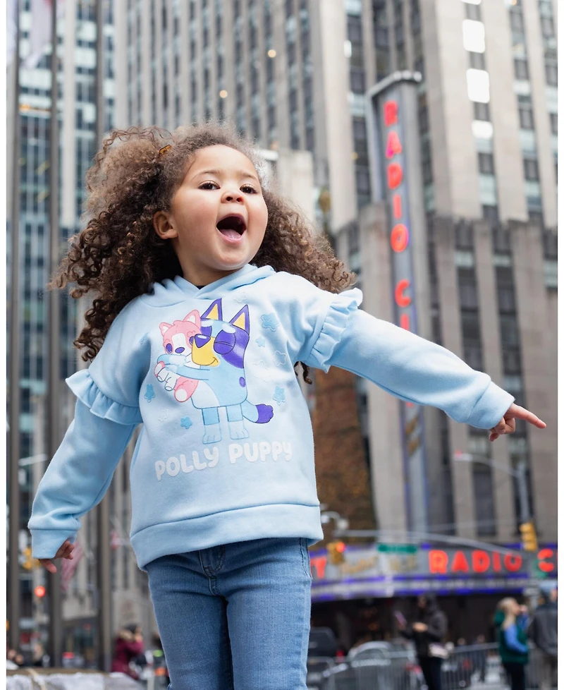 Bluey Girls Fleece Hoodie and Leggings Outfit Set