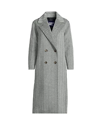 Lands' End Women's Insulated Double Breasted Wool Coat