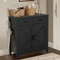 Streamdale Furniture Kitchen Storage Cabinet, Modern Farmhouse Buffet Cabinet with Storage, Coffee Bar with 2 Drawers and 2 Doors, Floor Sideboard Buf
