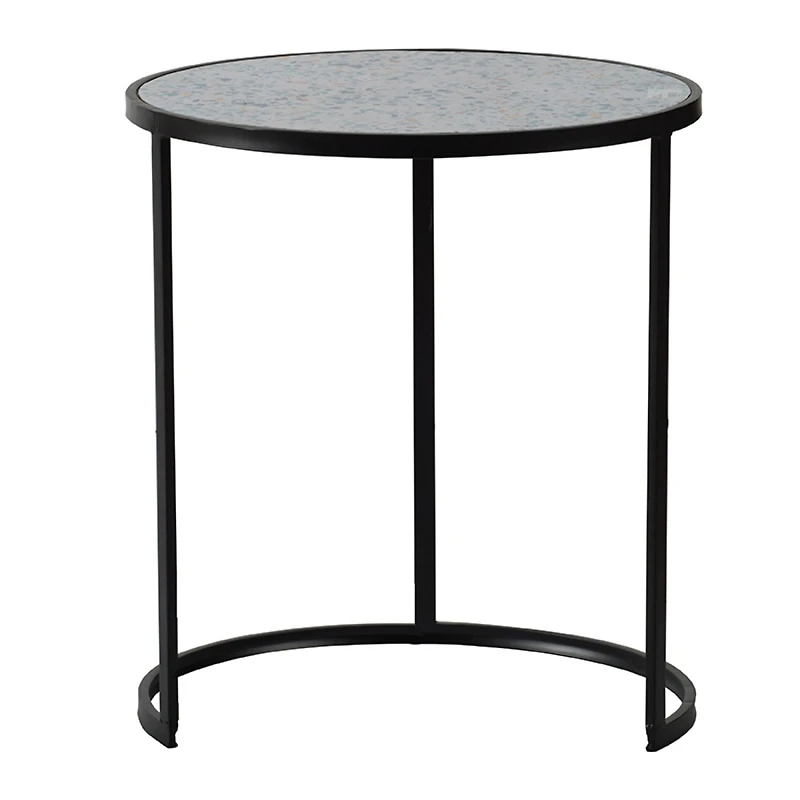 Streamdale Round Stacking End Tables with Metal Frame