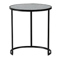 Streamdale Round Stacking End Tables with Metal Frame