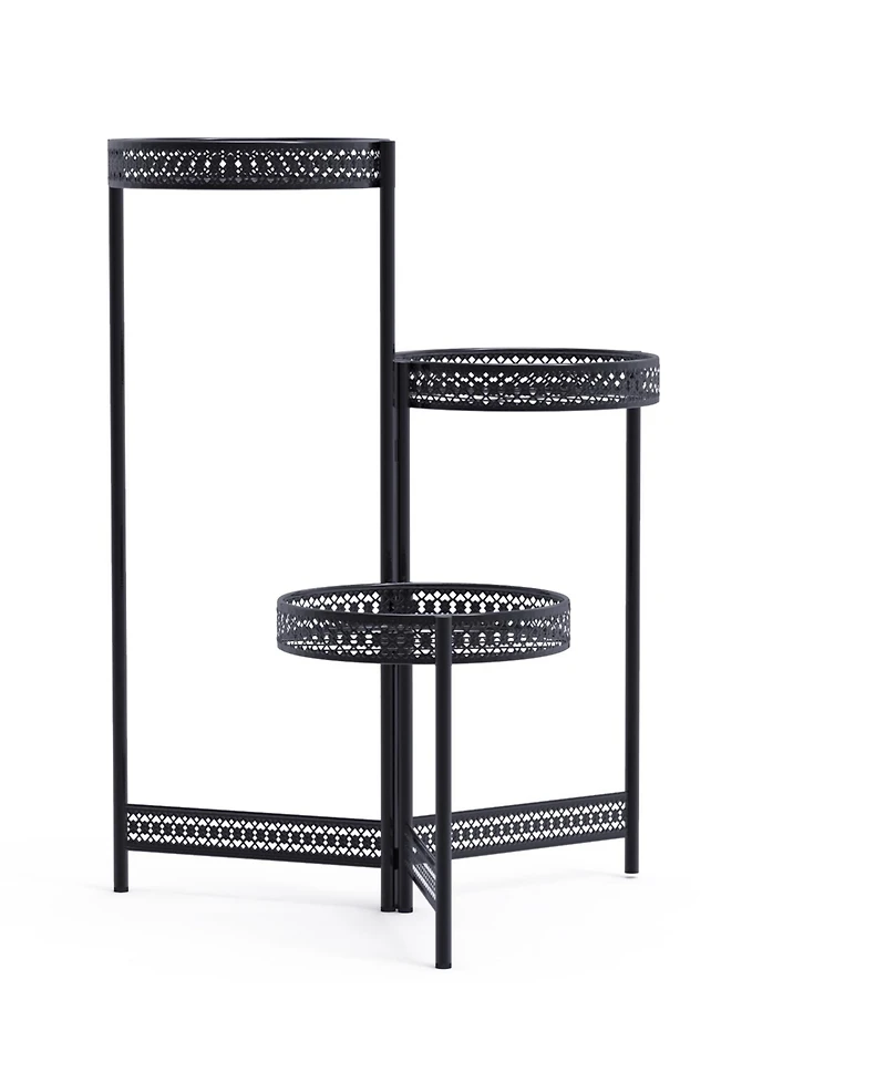 Unho Metal Multi-tier Planter Flowers Pots Holder Garden Patio Decor Plants Rack Stand