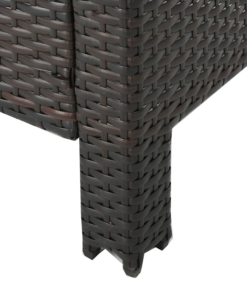 Simplie Fun Water-Resistant Wicker Club Chairs With Curved Arms For Outdoor Comfort And Style