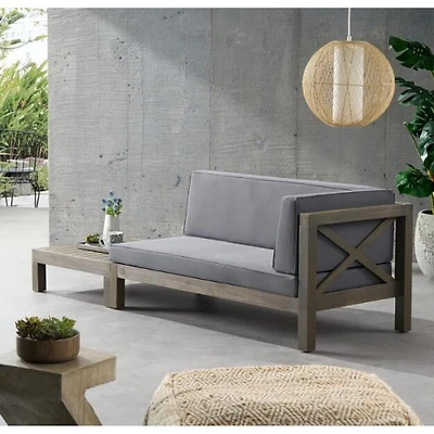 Streamdale Brava X-Back Corner Bench-r With Coffee Table