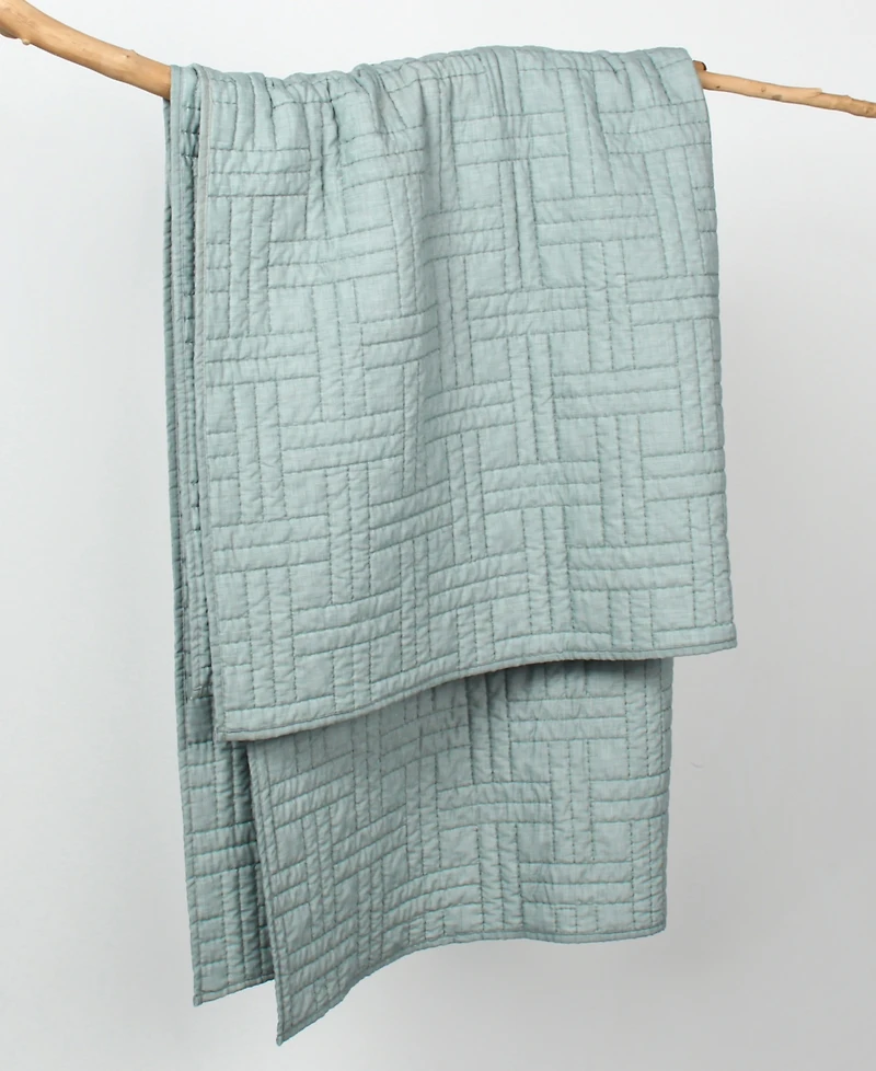 Levtex Melange Stitch Stitching Quilted Throw