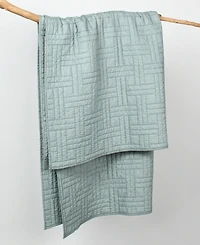 Levtex Melange Stitch Stitching Quilted Throw