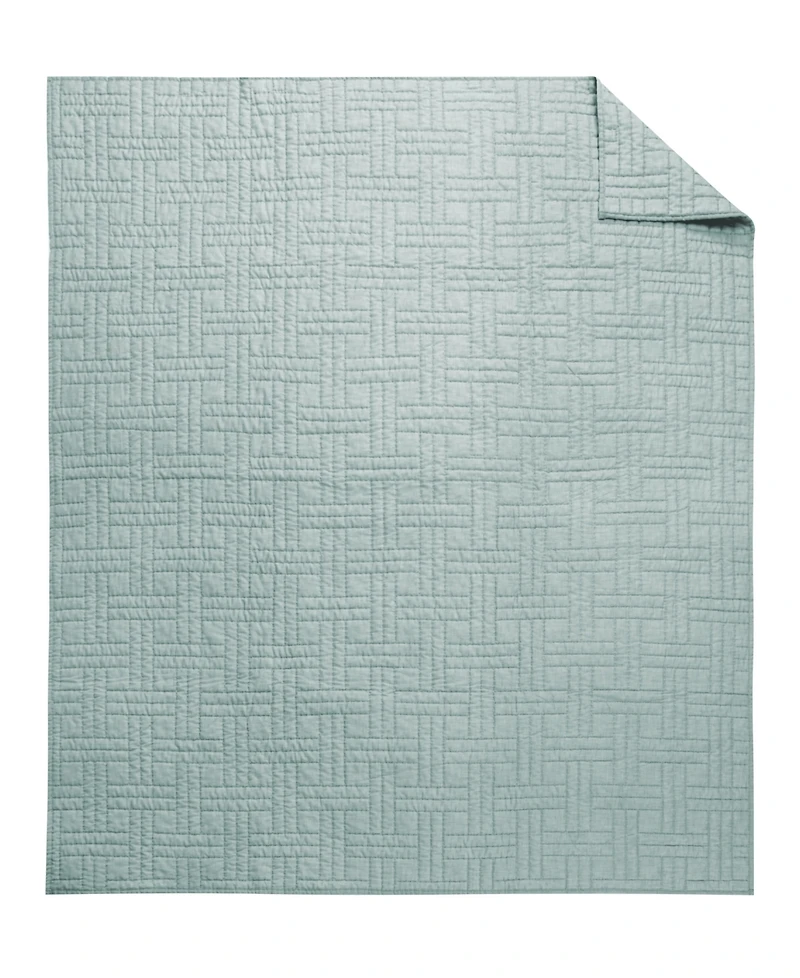 Levtex Melange Stitch Stitching Quilted Throw