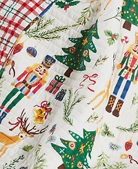 Levtex Nutcracker Reversible Quilted Throw, 50" x 60"