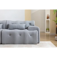Streamdale Furniture Large Size 2 Seater Sofa, Pure Foam Comfy Sofa Couch, Modern Lounge Sofa for Living Room, Apartment