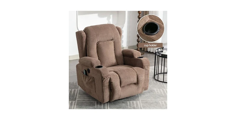 Simplie Fun Power Lift Recliner Chair Recliners for Elderly with Heat and Massage Recliner Chair for Living Room with Infinite Position and Side Pocke
