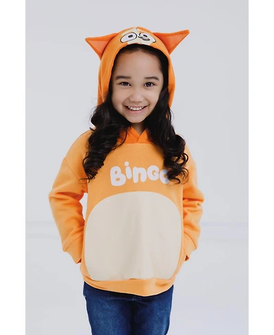 Bluey Toddler Boys Bingo Dad Mom Fleece Matching Family Cosplay Pullover Hoodie to