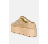 Kickles Rhinestones Embellished Platform Classic Slip-On