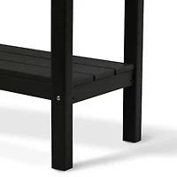 55" Outdoor Patio Hdpe Adirondack 2-Tier Shelf Console Table