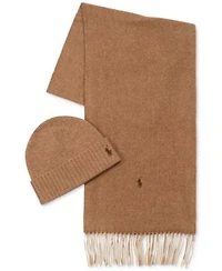 Polo Ralph Lauren Mens Beanie Scarf Gloves Gift Sets