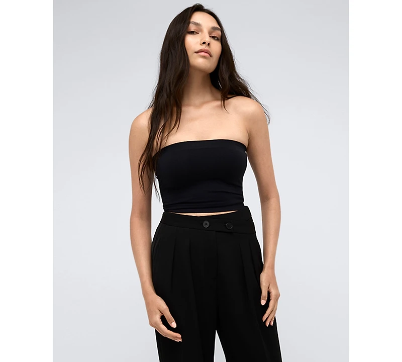 Kenneth Cole Women's Seamless Cropped Tube Top