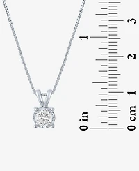 Forever Grown Diamonds Lab-Grown Diamond Pendant Necklace (1/3 ct. t.w) in Sterling Silver