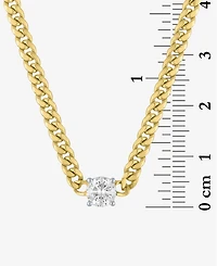Forever Grown Diamonds Lab-Grown Diamond Necklace (1/2 ct. t.w.) in 14k Gold-Plated Sterling Silver