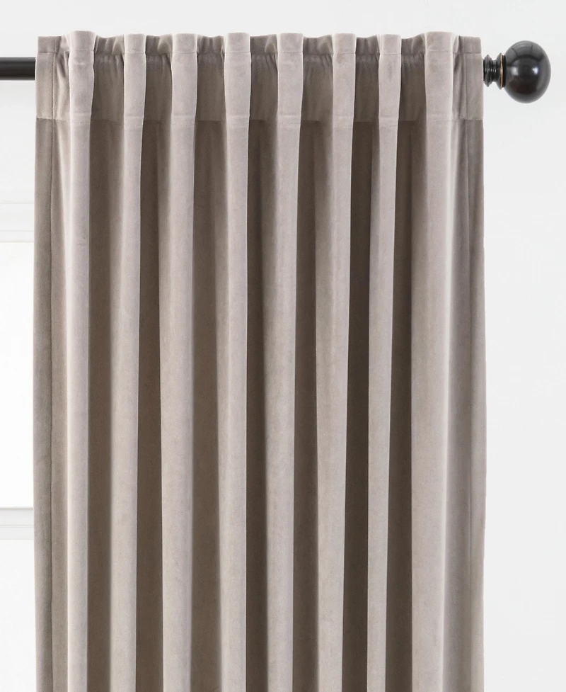 Chanasya Premium Solid Velvet Curtains - Classy and Drapes for Living Room or Bedroom 52" x 96" Gold, 2 Panels
